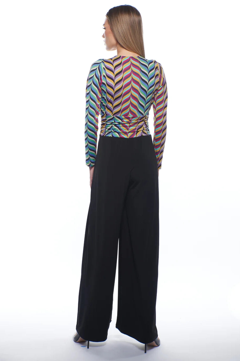 Amber Mixed Wide Leg Jumpsuit
