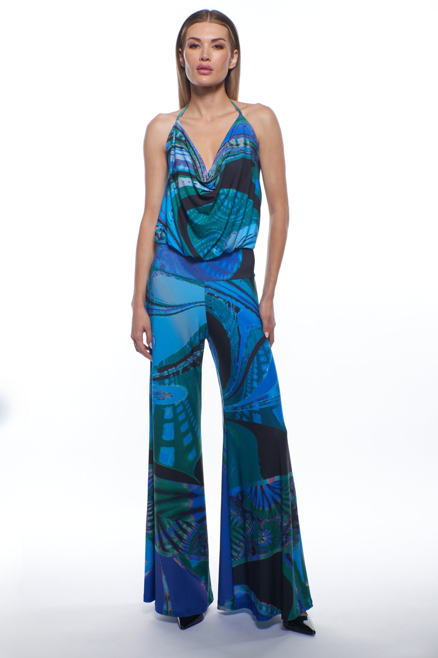 Lola Halter Wide-Leg Jumpsuit