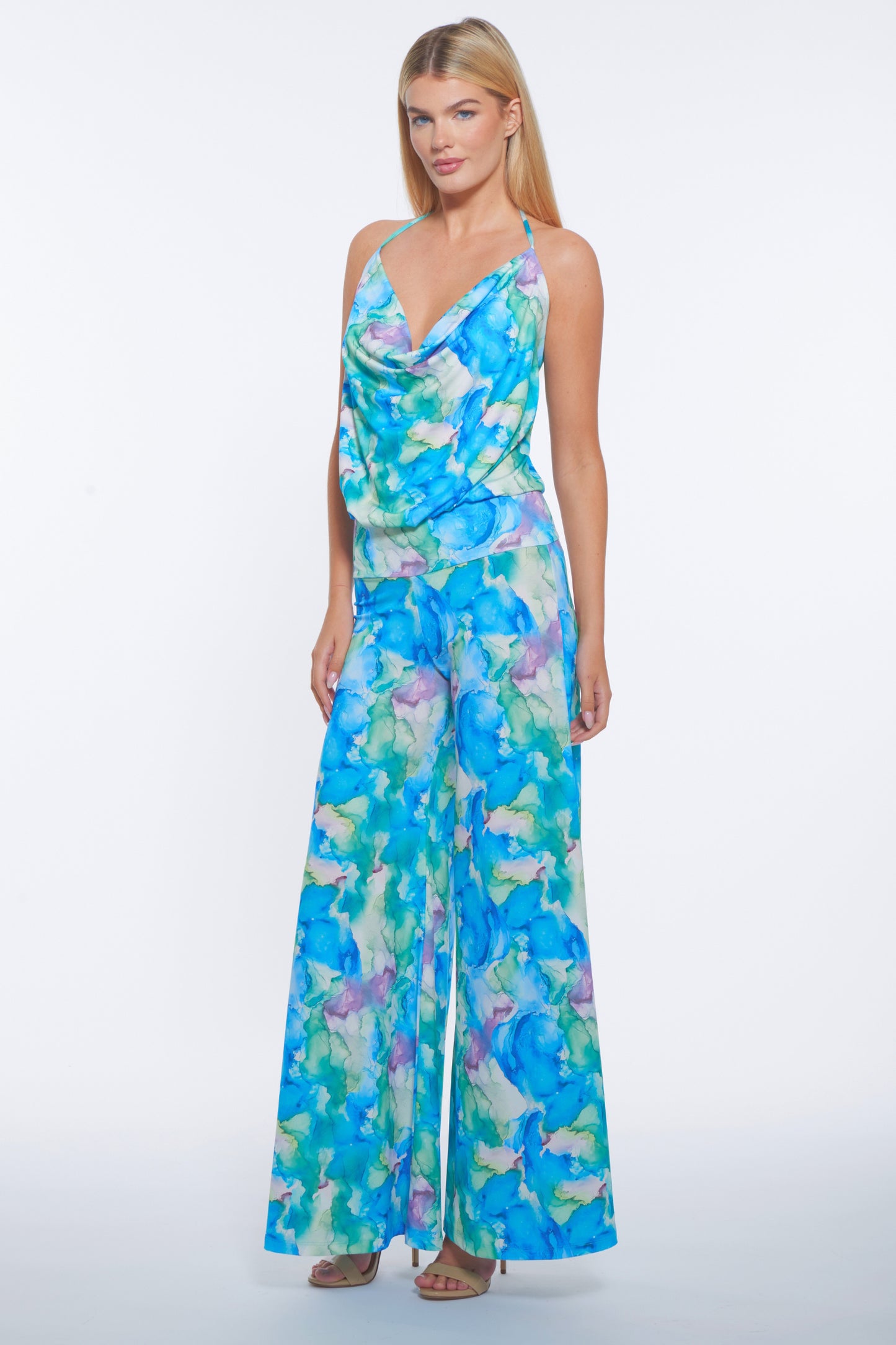 Lola Halter Wide-Leg Jumpsuit