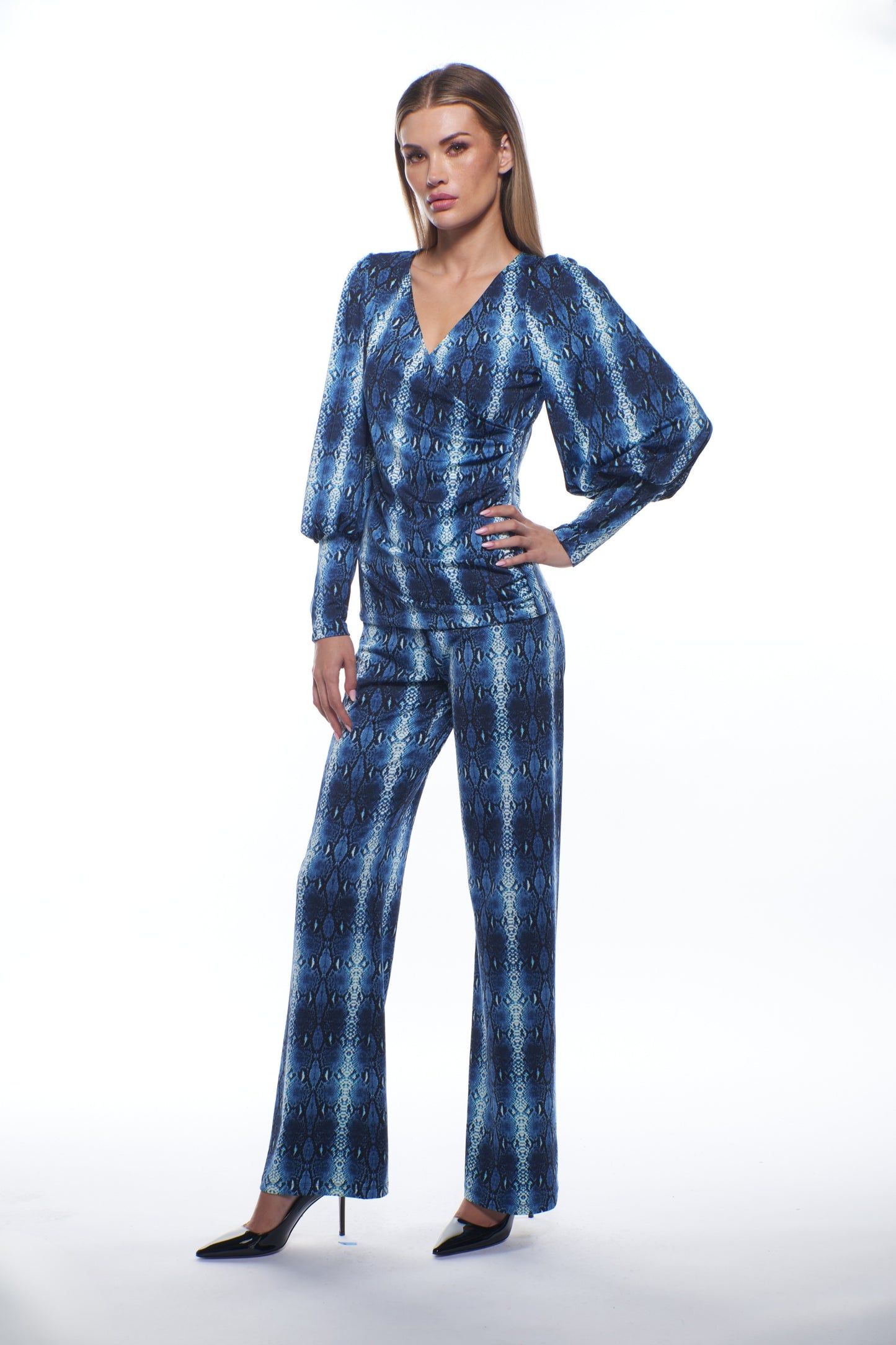 Debra Top – Blue Snake