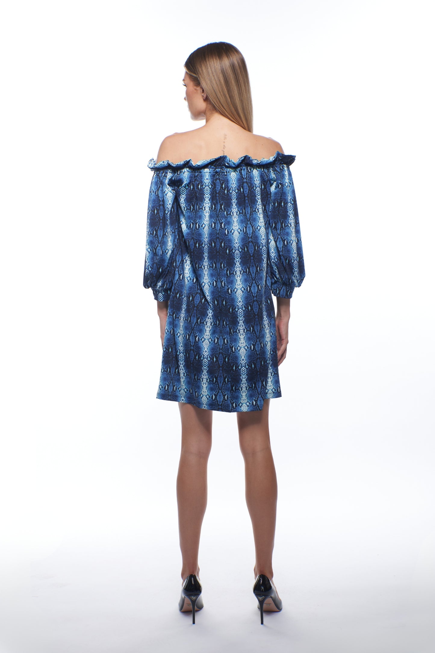 Ofelia Dress – Blue Snake