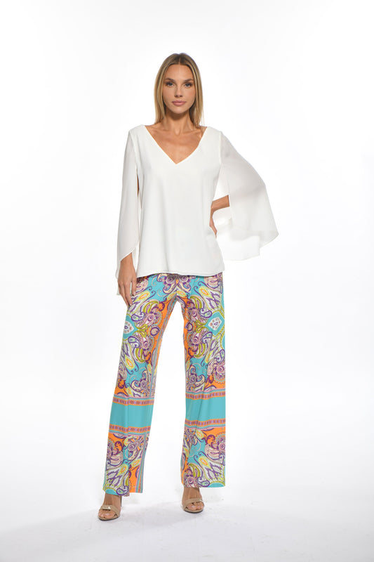 Ivory Bella Top and Greece Allan Pant