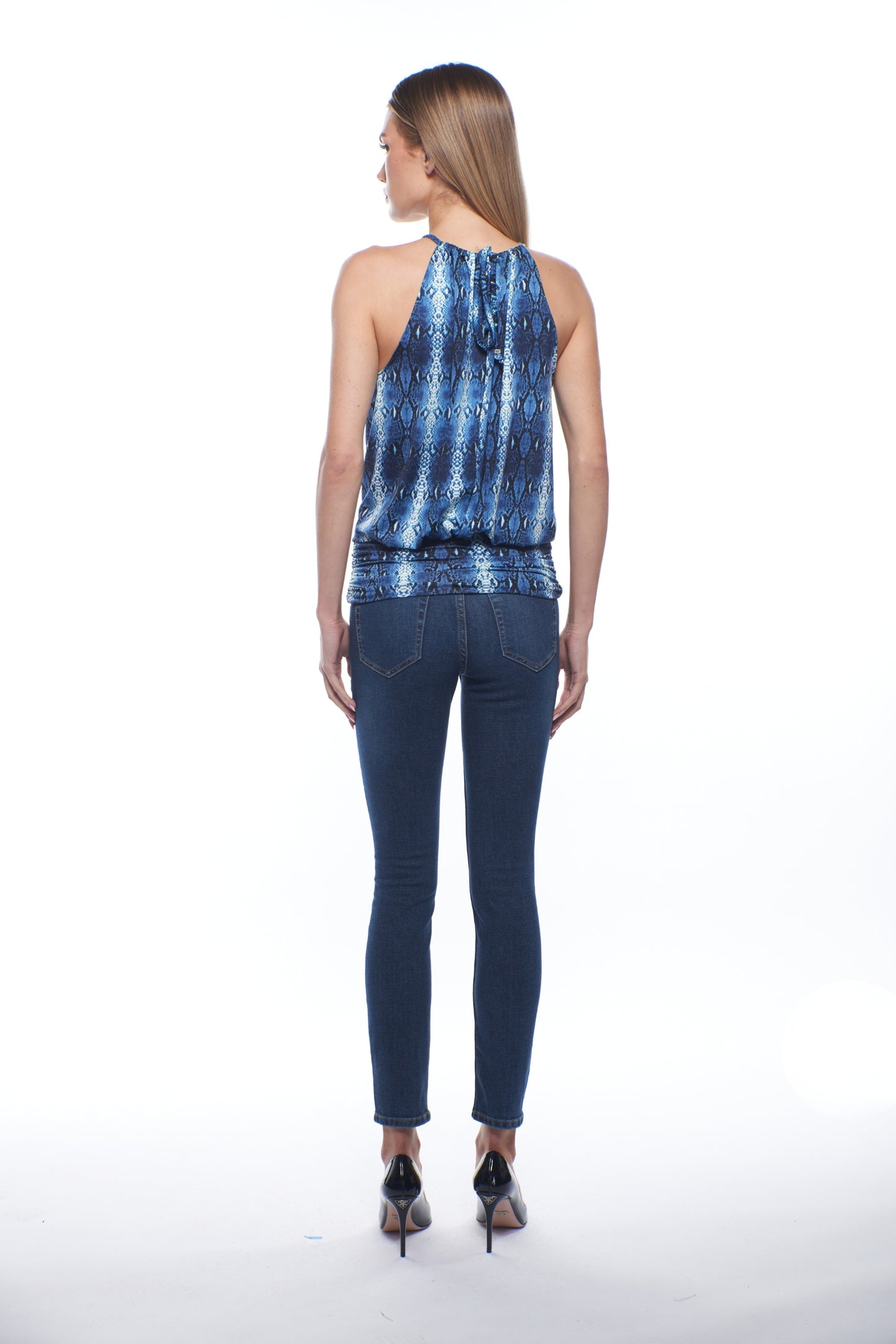 Atina Top – Blue Snake