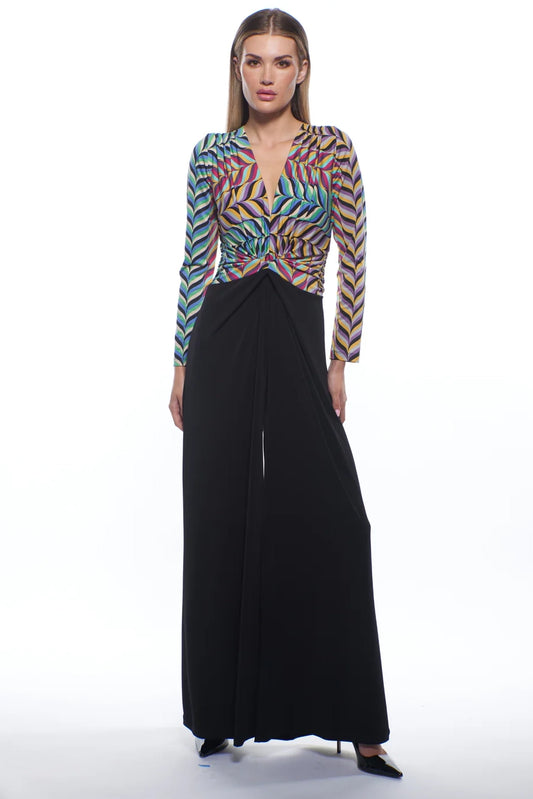 Amber Mixed Wide Leg Jumpsuit