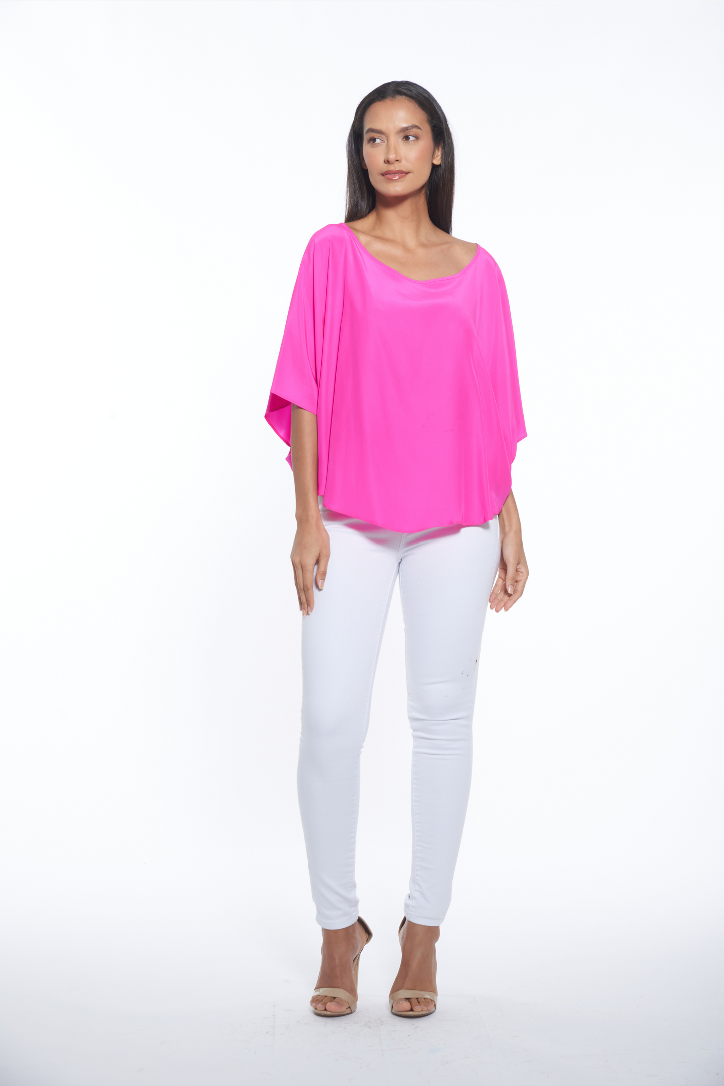 Luany Top - Fuchia Silk