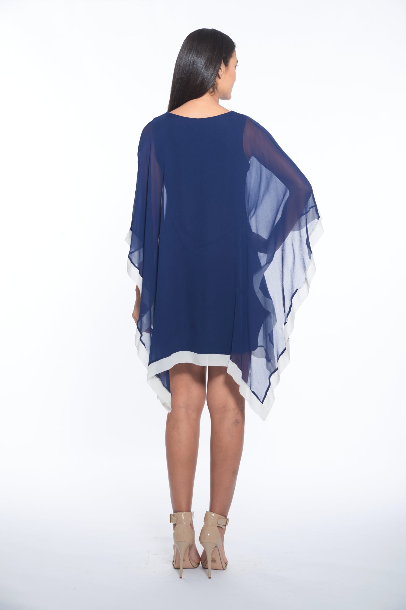 Penny Dress - Navy/Ivory