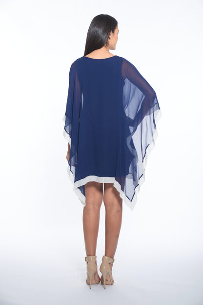 Penny Dress - Navy/Ivory
