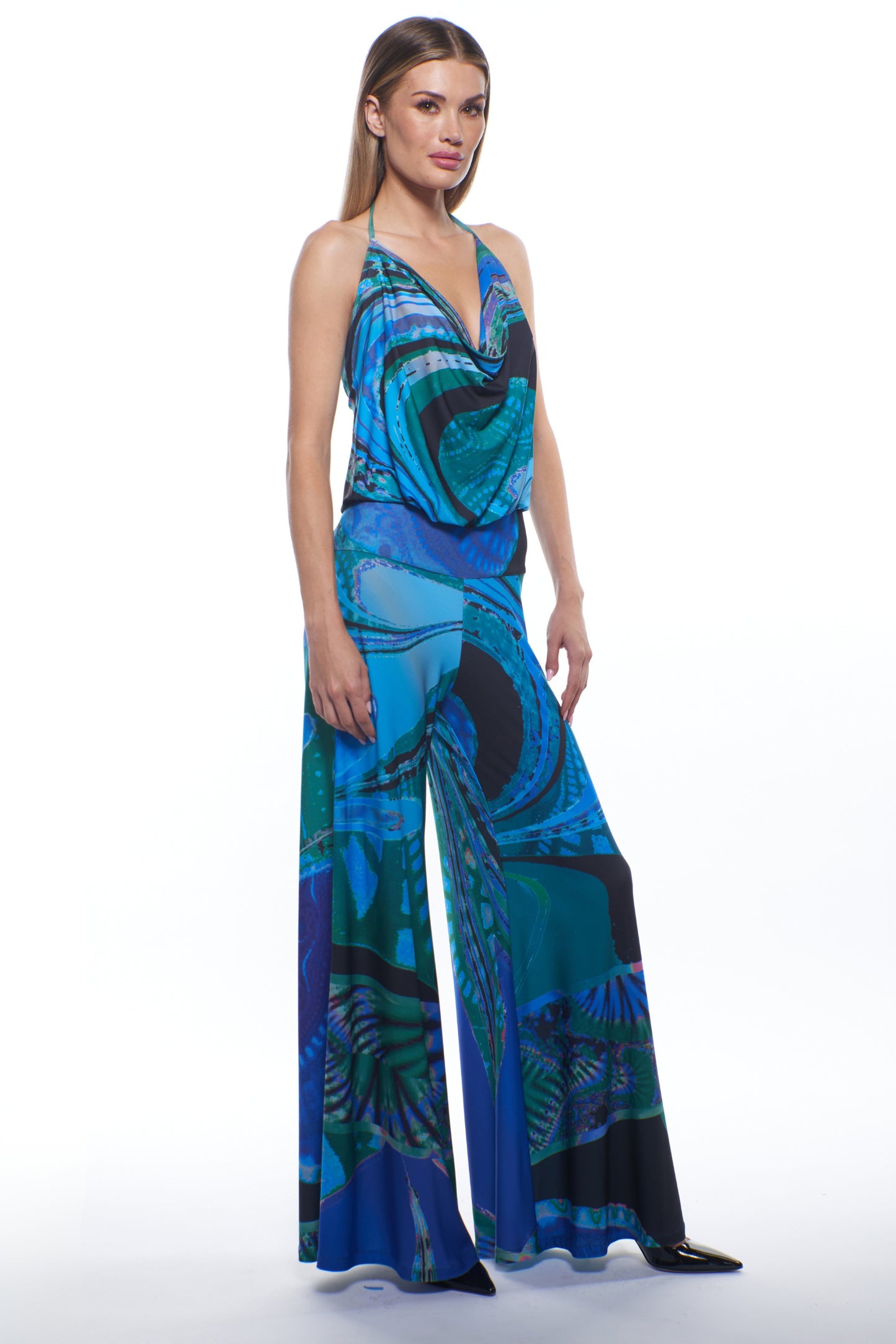 Lola Halter Wide-Leg Jumpsuit