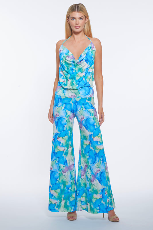Lola Halter Wide-Leg Jumpsuit