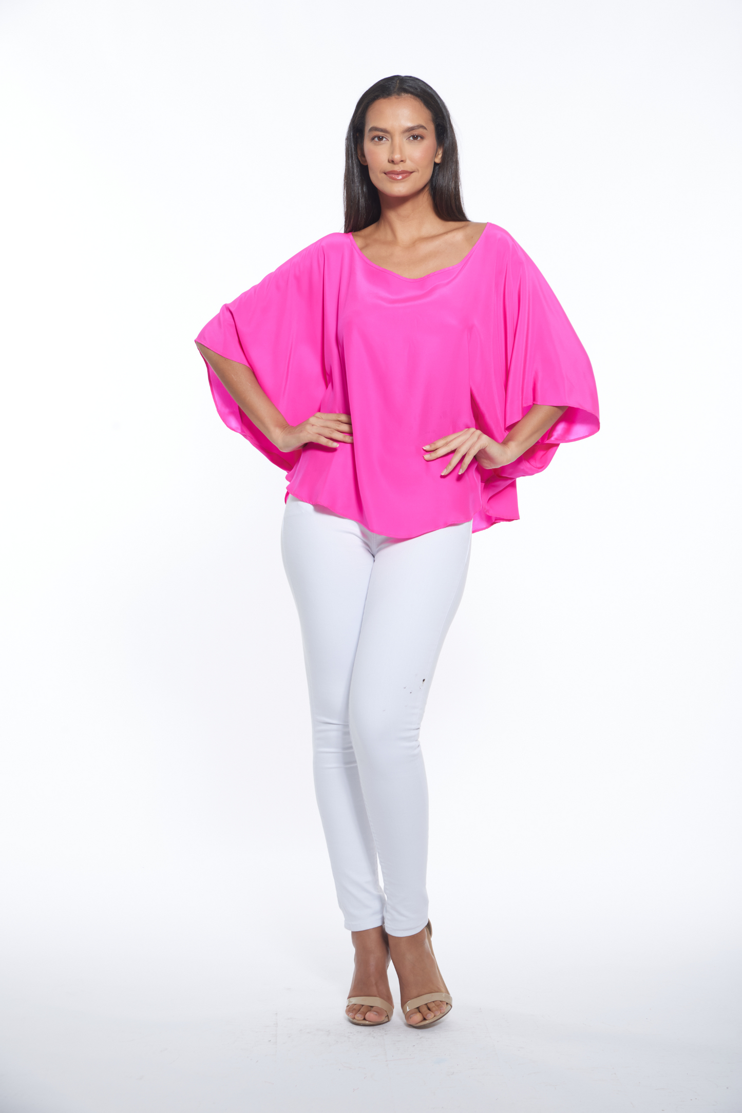 Luany Top - Fuchia Silk