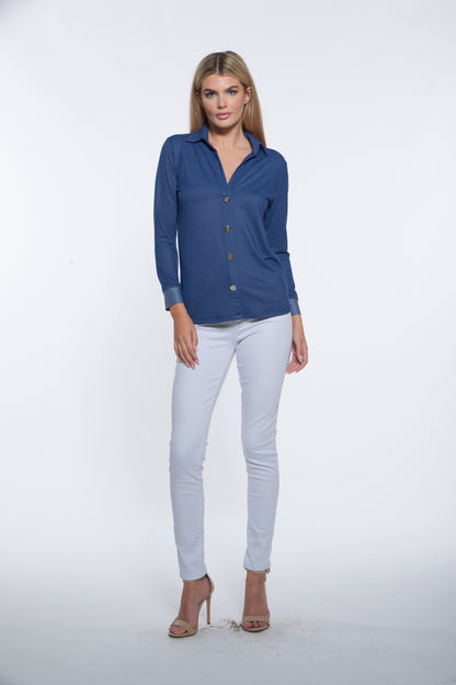 Delia Top - Denim