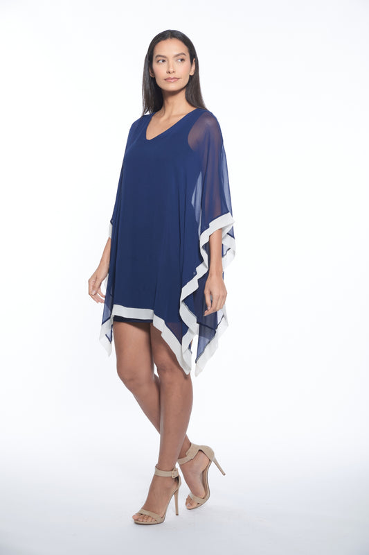 Penny Dress - Navy/Ivory