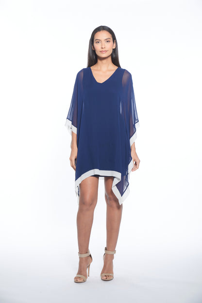 Penny Dress - Navy/Ivory