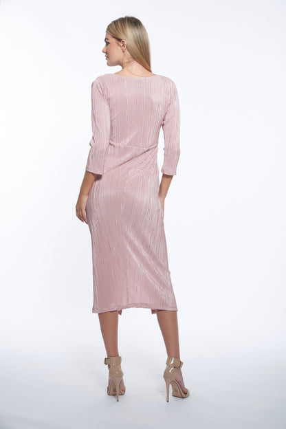 Keller Dress - Blush Plisse