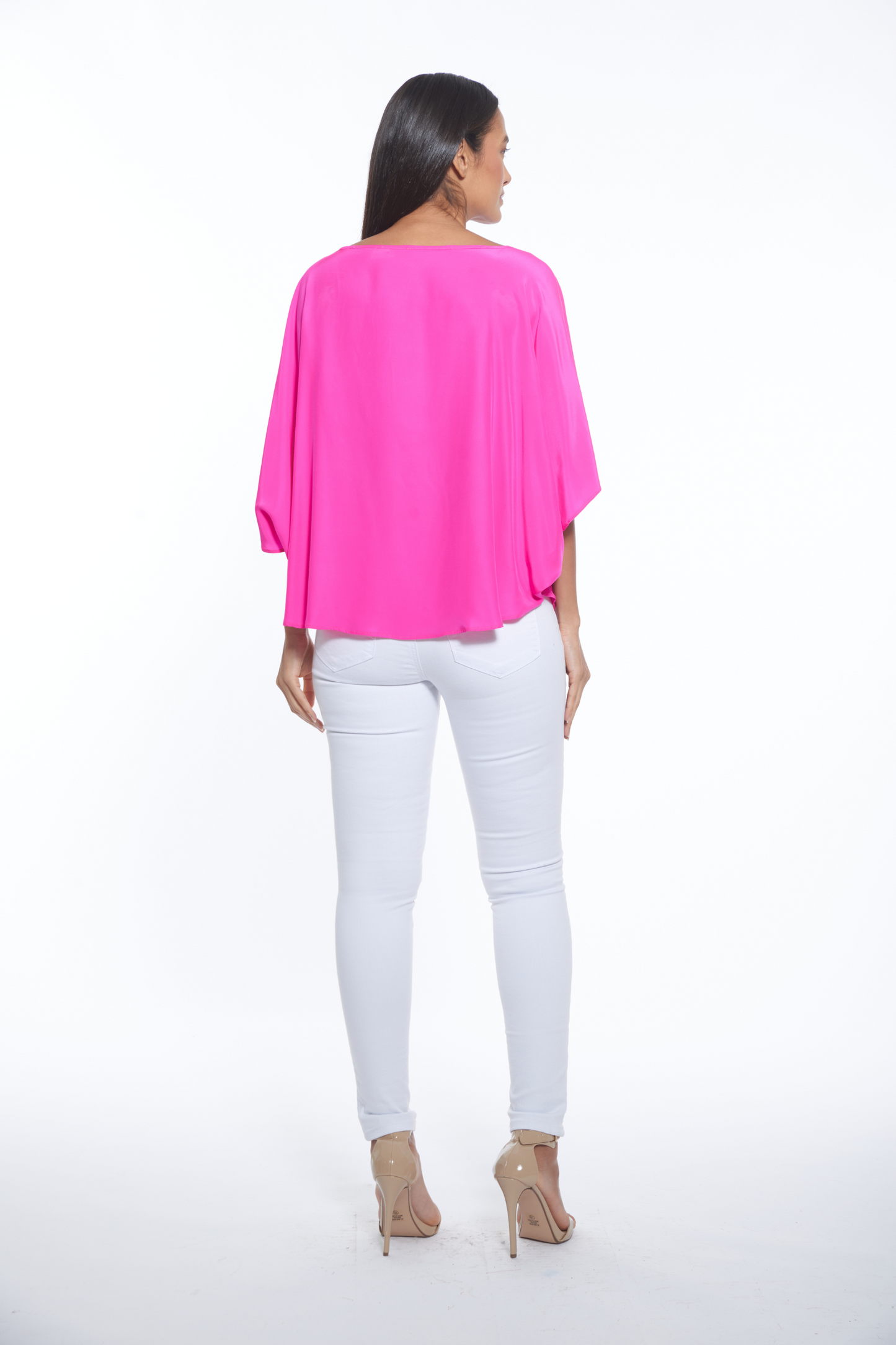 Luany Top - Fuchia Silk