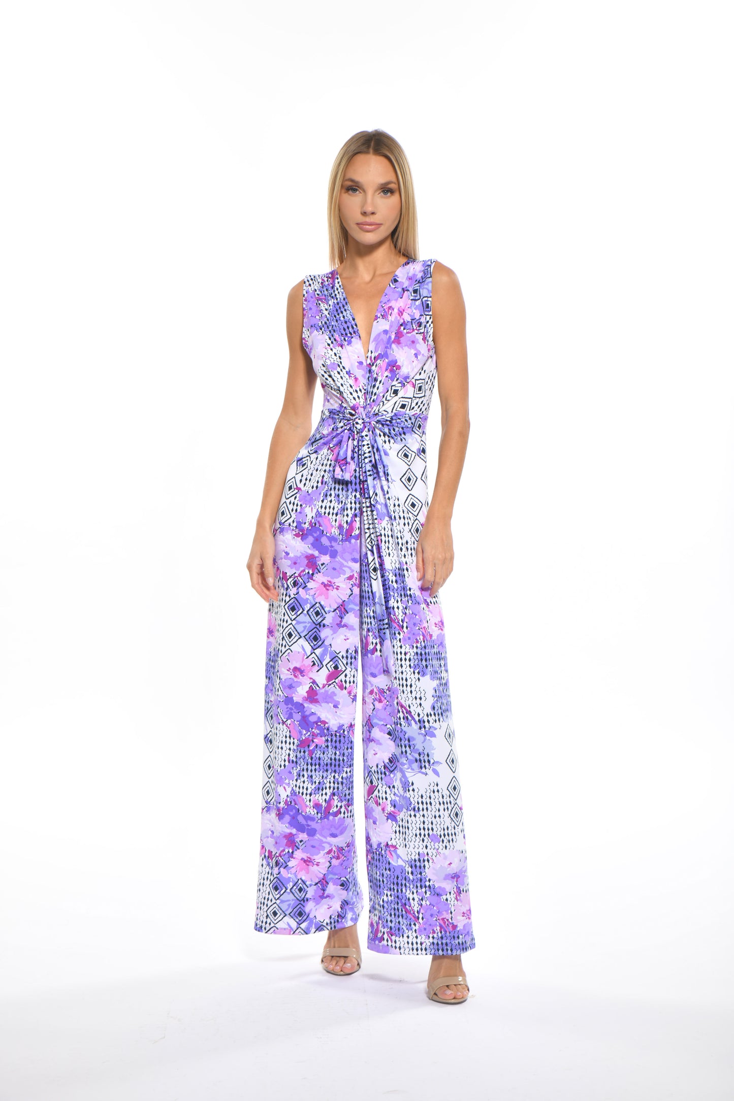 Keller Jumpsuit Lavender Flower