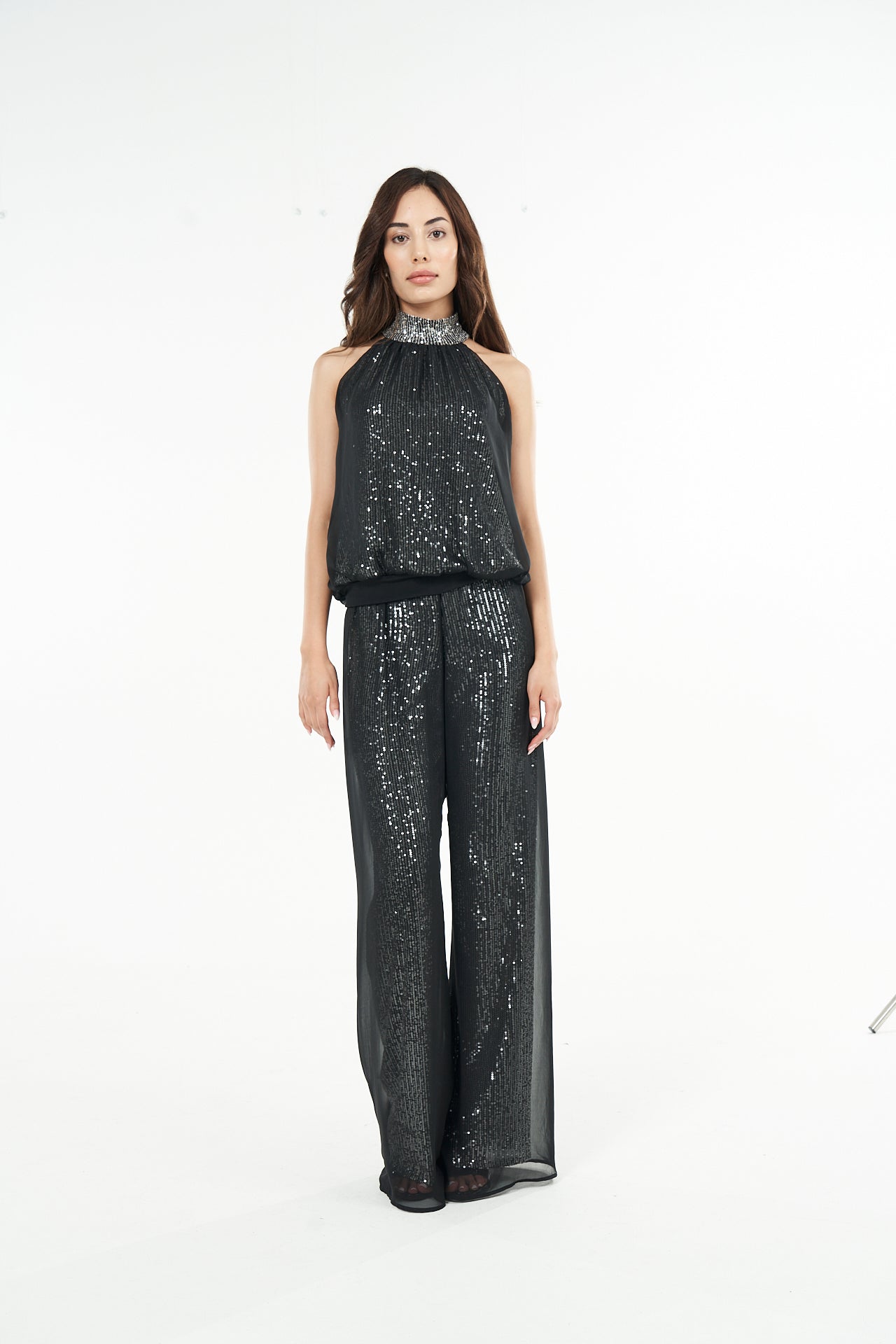 Sheer Pant - Black / Silver