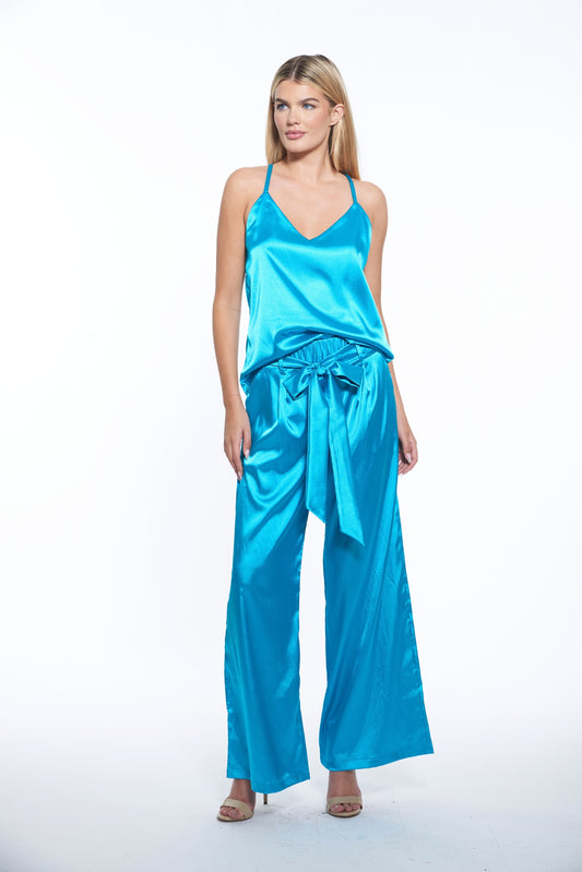 Preston Pant in Turquoise by Julian Chang