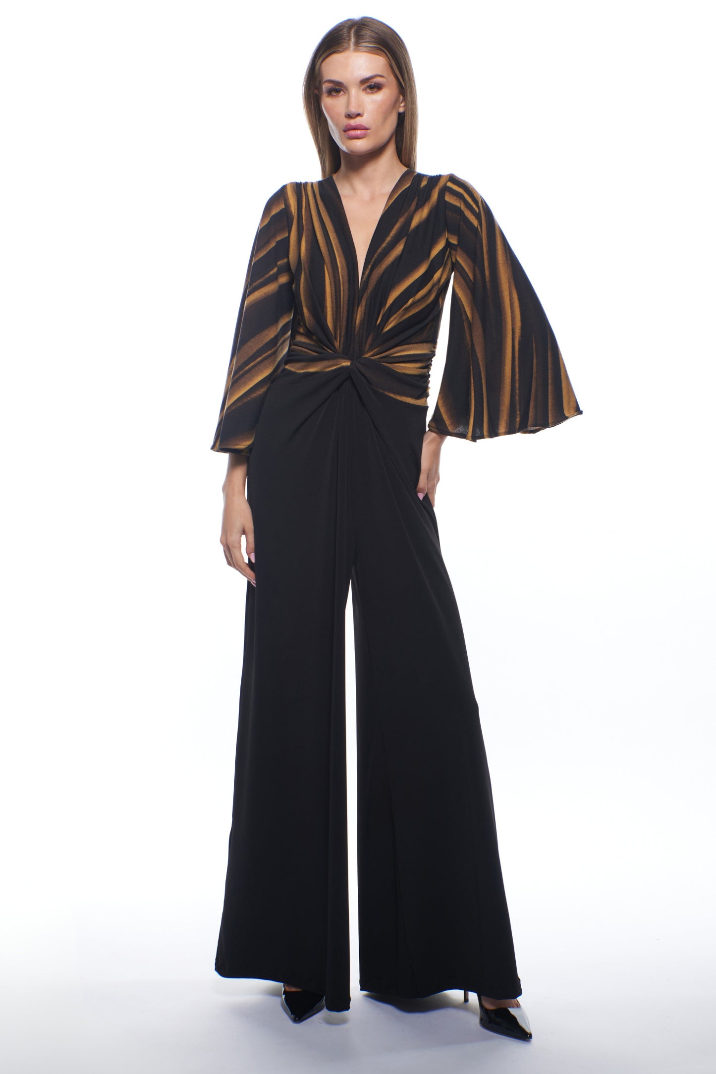 Percy Twist Wide-Leg Jumpsuit