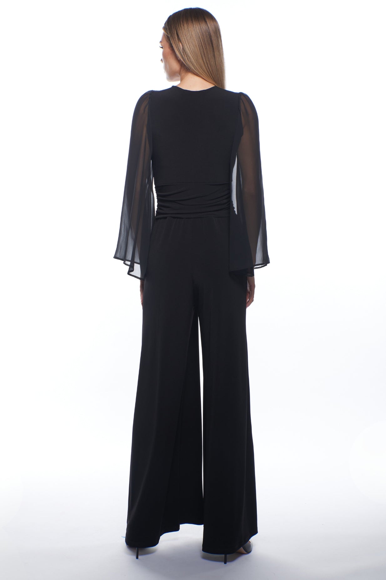 Shanna Long-Sleeve Wide Leg Jumpsuit
