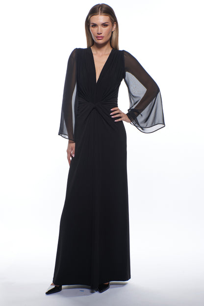 Shanna Long-Sleeve Wide Leg Jumpsuit