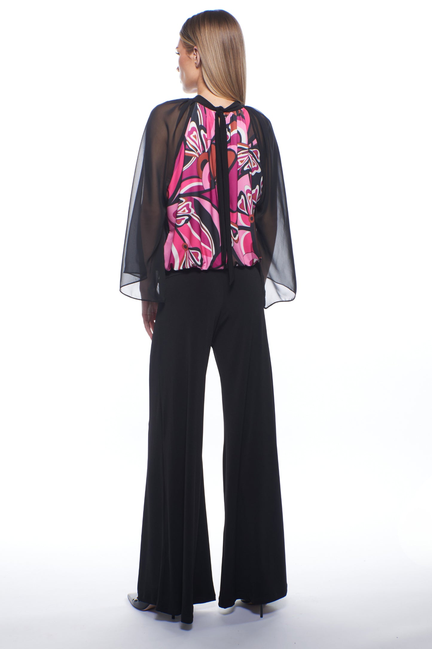 Aria Sheer Elegance Wide Leg Jumpsuit