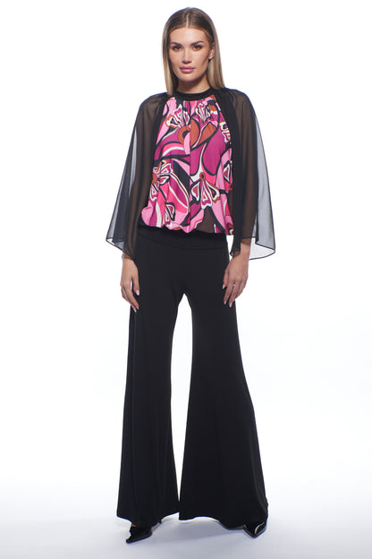 Aria Sheer Elegance Wide Leg Jumpsuit