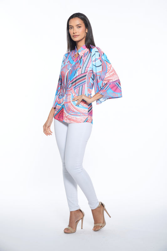 Morris Top in Pop Print by Julian Chang