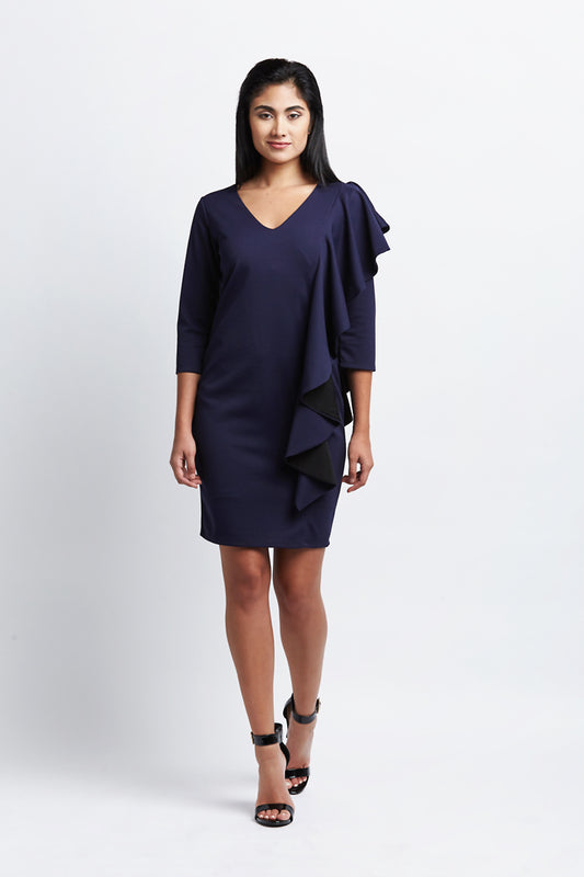 Luna Dress Navy